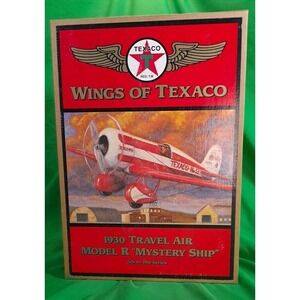 Wings Of Texaco 1930 Travel Air Model R Mystery Ship Diecast Metal Coin‎ Bank